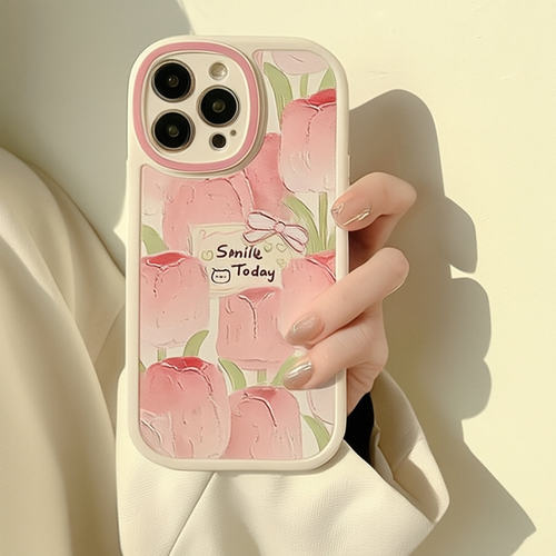 油画花朵iphone16适用17pro max苹果手机壳12女18套14磨砂13X