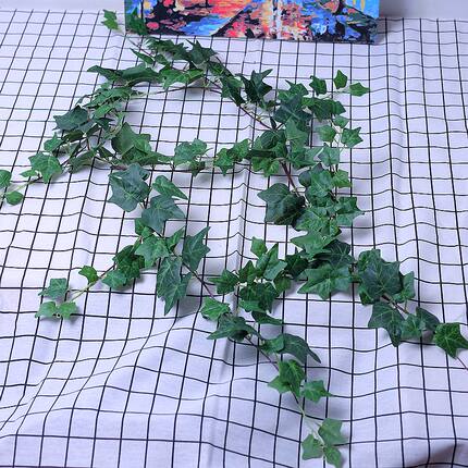 仿真把束常春藤条壁挂绿萝藤蔓假花爬山虎叶植物墙垂吊篮管道装饰