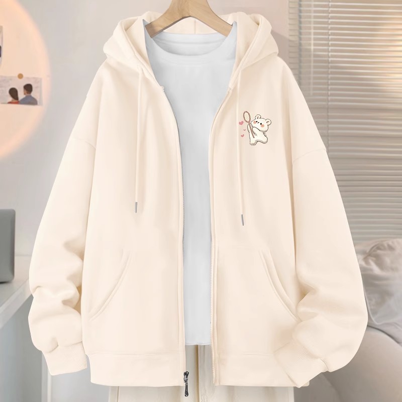 春秋薄款连帽卫衣女早秋女款开衫外套女士秋季2025新款女装上衣秋