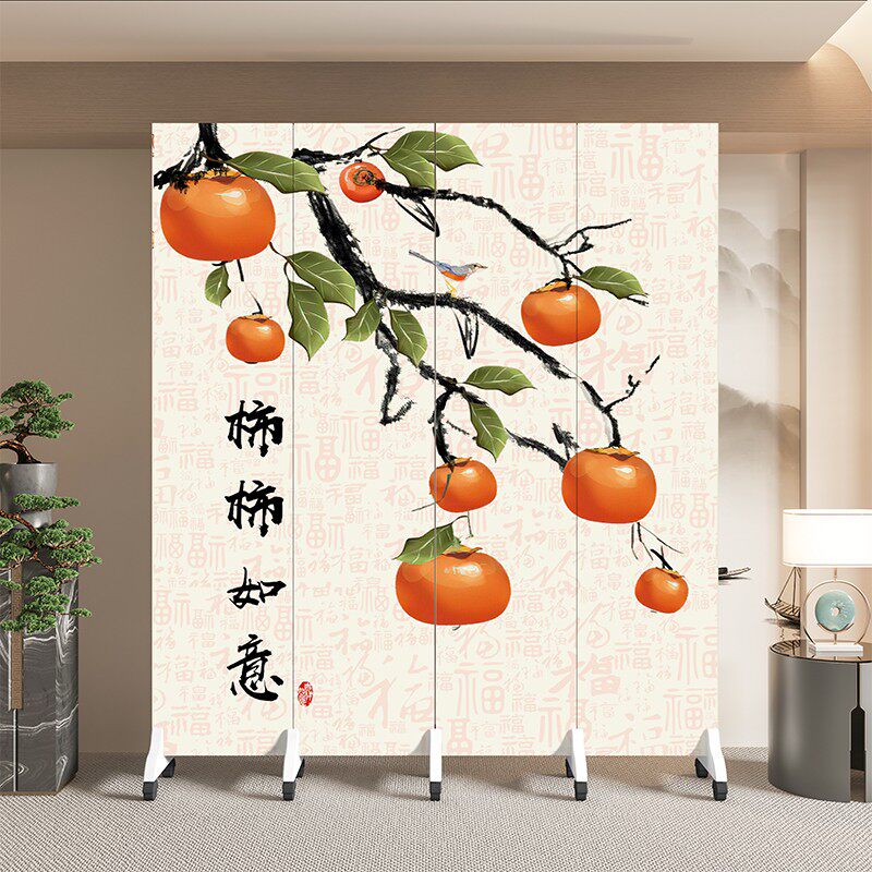 简约入户屏风隔断客厅进门遮挡卫生间玄关办公室折叠移动创意折屏