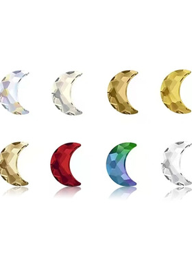 平底 2813月亮 多颜色尺寸 8*5.5mm 美甲钻华 子DIY奥钻超闪水晶