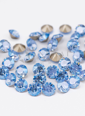 尖底钻 211MOL浅蓝月光 华子美甲钻奥地利水晶正品施华配件超闪