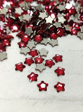 平底异形石 2754胖星 4MM 276绯红 美甲钻DIY华子穿戴甲超闪