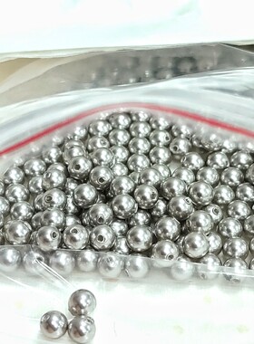 半孔珍珠 5818  001616浅灰 华子美甲钻DIY奥钻堆钻穿戴美甲