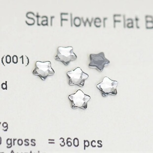 6mm 美甲钻华子圆角DIY奥钻超闪堆钻穿戴美甲 4mm 烫底2754胖星星