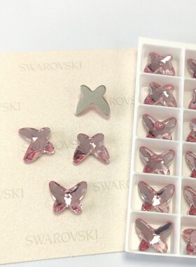 平底异形石 2854蝴蝶 8mm 223浅粉 奥地利水晶美甲DIY爆闪