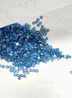 平底钻 U底 001L166I摩卡牛仔蓝 美甲钻华子DIY奥钻超闪穿戴美甲