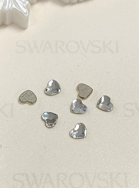 平底 2808爱心 3.6MM 001白色  美甲钻奥钻DIY华子超闪奥地利水晶