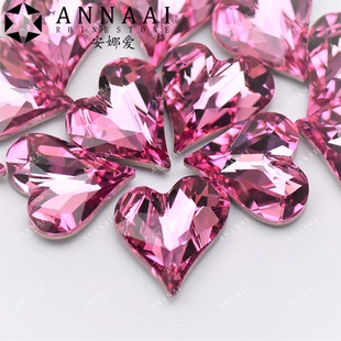 209粉红 4809歪心 美甲华子奥钻超闪高品质DIY美甲饰品钻 石 花式