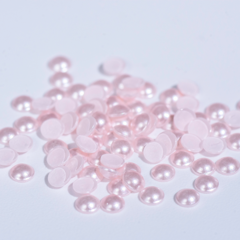 2080/4平底半珍珠  SS10 001294蔷薇粉 华子珍珠奥地利水晶施华洛