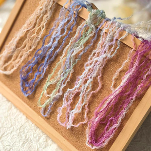 5米价仙气网纱蕾丝飘带纯欲布艺DIY蝴蝶结美甲饰品拍照纱娃衣装饰