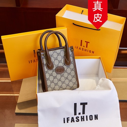 香港品牌真皮迷你托特包