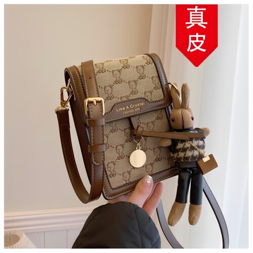 香港品牌真皮印花手机包