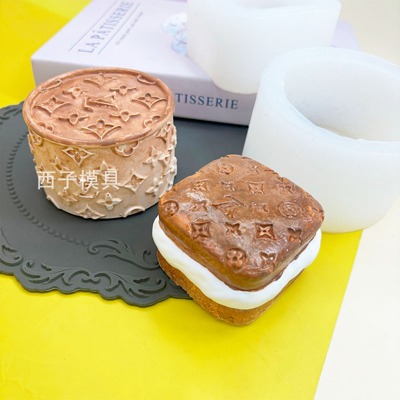 网红慕斯巧克力蛋糕硅胶模具甜品布丁烘焙工具香薰蜡烛捏捏模具