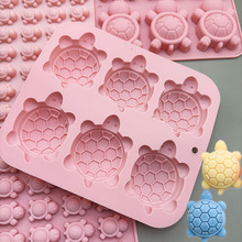 龟苓膏乌龟硅胶模具小乌龟软糖巧克力冰格烘焙工具凉粉果冻蜡烛模