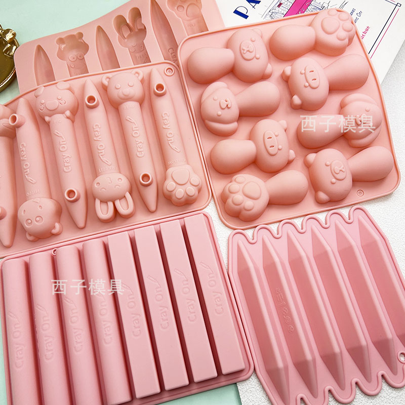 硅胶模具钵仔糕蜡笔滴胶模