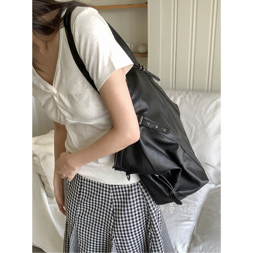 韩国26年 简约设计女大容量通勤单肩包高级感手提包shoulder bag