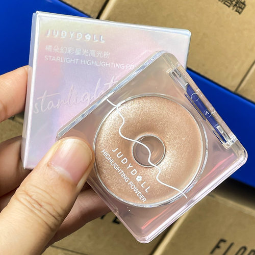 Judydoll/橘朵单色哑光幻彩星光环形灯高光粉钻石闪粉修容盘细闪