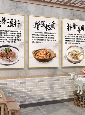 羊肉馆墙面装饰高清画面