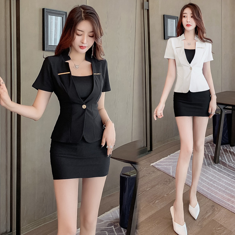 足浴服装女新款2025年技师服女套装空姐夏装性感气质足疗师工作服