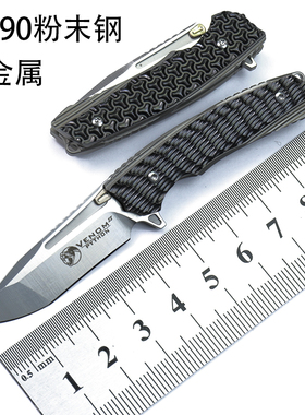 快递刀钥匙刀凯文M390刀户外刀具氚气刀水果刀便携随身折叠刀小刀