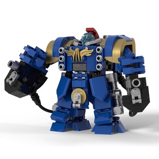 战锤40K百夫长(极限战士)（高砖零件)moc【强袭桶装水】拼装积木