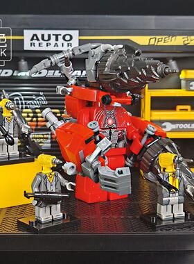 第三方马桶人MOC人仔恶魔电钻人VS泰坦时钟人拼装玩具男