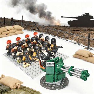 第三方积木人仔适用乐高土匪特警特战兵惩罚者拼装玩具男孩礼物