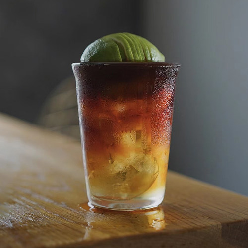 ins高颜值自制咖啡店同款杯子水晶玻璃杯咖啡杯冷饮杯简约水杯子