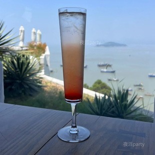 日式水晶高脚鸡尾酒杯创意个性古典香槟杯女士特调酒杯奶昔果汁杯