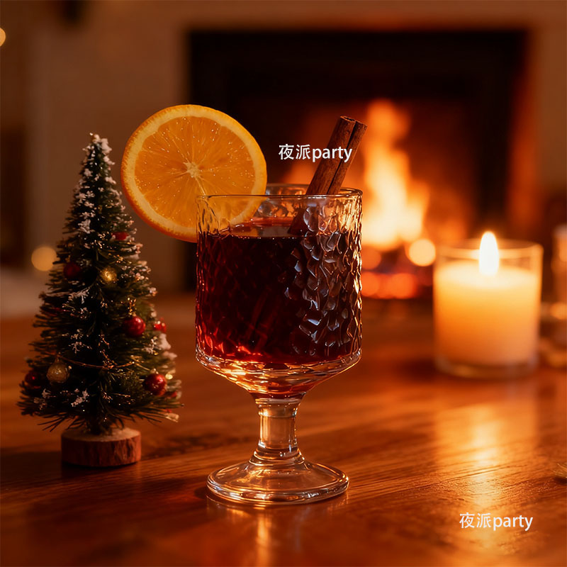 加厚精致玻璃杯女士微醺小酒杯鸡尾酒杯高脚杯氛围感中古杯果汁杯