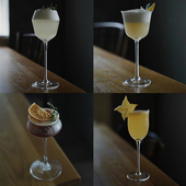 创意鸡尾酒杯酒吧调酒高脚杯日式 扩口马天尼酒杯香槟杯闻香品酒杯