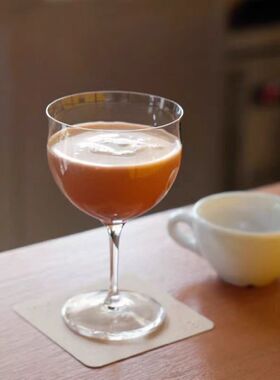 木村日式手工水晶玻璃鸡尾酒杯矮脚杯咖啡果汁特调杯反口高脚杯