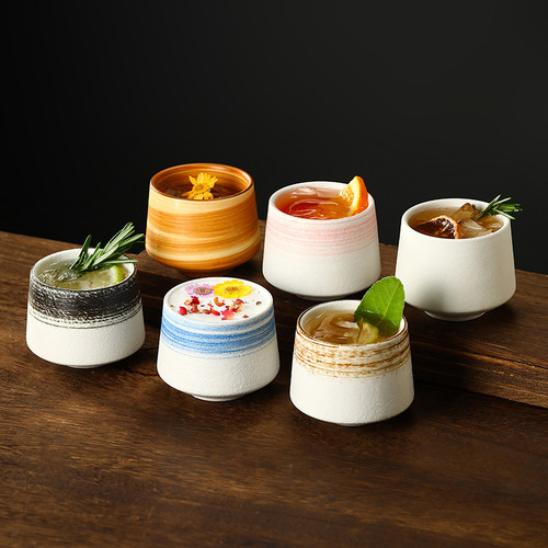 中式复古陶瓷马克杯设计感小众特调杯微醺酒杯鸡尾酒杯茶杯咖啡杯