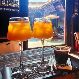 女生微醺酒杯高颜值鸡尾酒杯红酒杯高脚杯氛围感酒杯葡萄酒调酒杯
