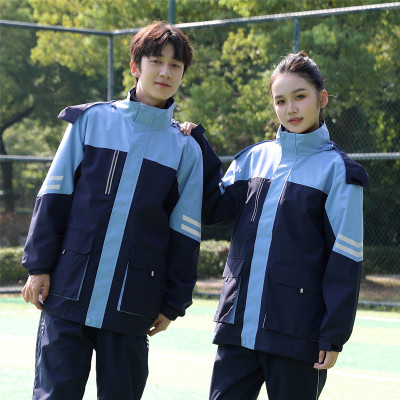 户外青少年冲锋衣三合一可拆卸男女学生防风防水外套初高中班校服