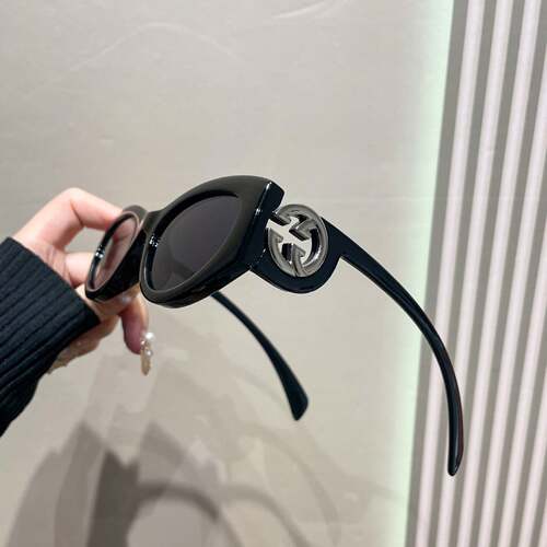2026新款GG家太阳镜同款金属配件感sunglasses防紫外线时尚穿搭