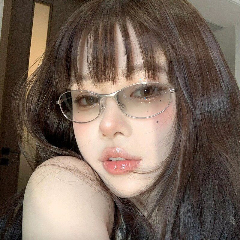 美式复古老钱风偏光太阳镜户外运动男女y2k古早飞行员水银色墨镜