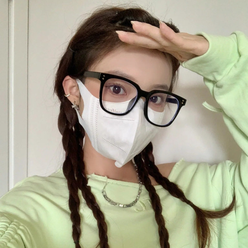 素颜神器黑框眼镜粗框大框平光镜韩版装饰眼镜框女ins风大脸显瘦
