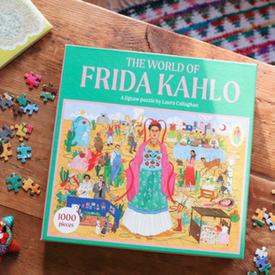 官方授权 Frida Kahlo弗里达的世界 1000片艺术拼图 礼物 英国购