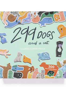 官方授权 299只狗1只猫动物拼图 生日情人节礼物 现货 英国购