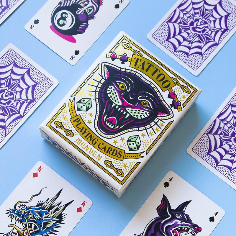 官方授权 TATTOO纹身图案插画艺术扑克牌 生日情人节礼物 英国购