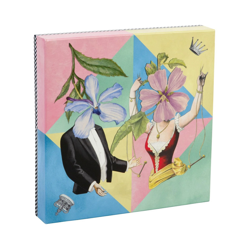 Hon8uoH 花朵国王王后250片双面艺术拼图 生日礼物 英国购