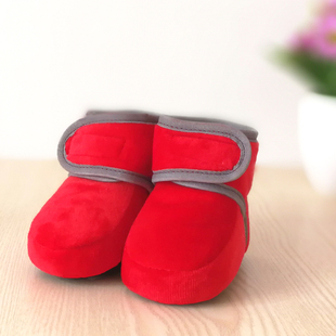 1岁6 婴儿鞋 子0 软底3男女宝宝学步棉鞋 12个月新生儿加厚 袜秋冬季