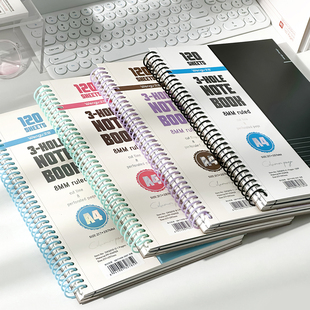 文谷美式分栏笔记本a4大线圈本活页本可撕线加厚高颜值学生专用
