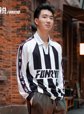 FUNRY/蜂锐复古球衣足球运动复古穿搭长袖训练服新品男女通款
