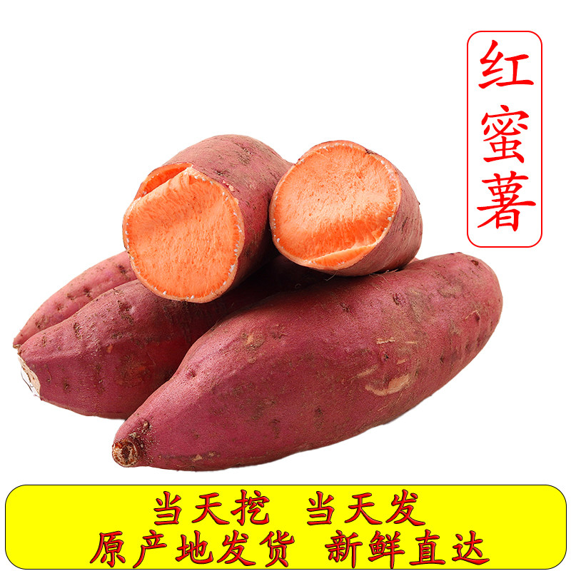 福建正宗六鳌蜜薯红心沙地瓜番薯新鲜板栗烤红薯糖心农家自种现发