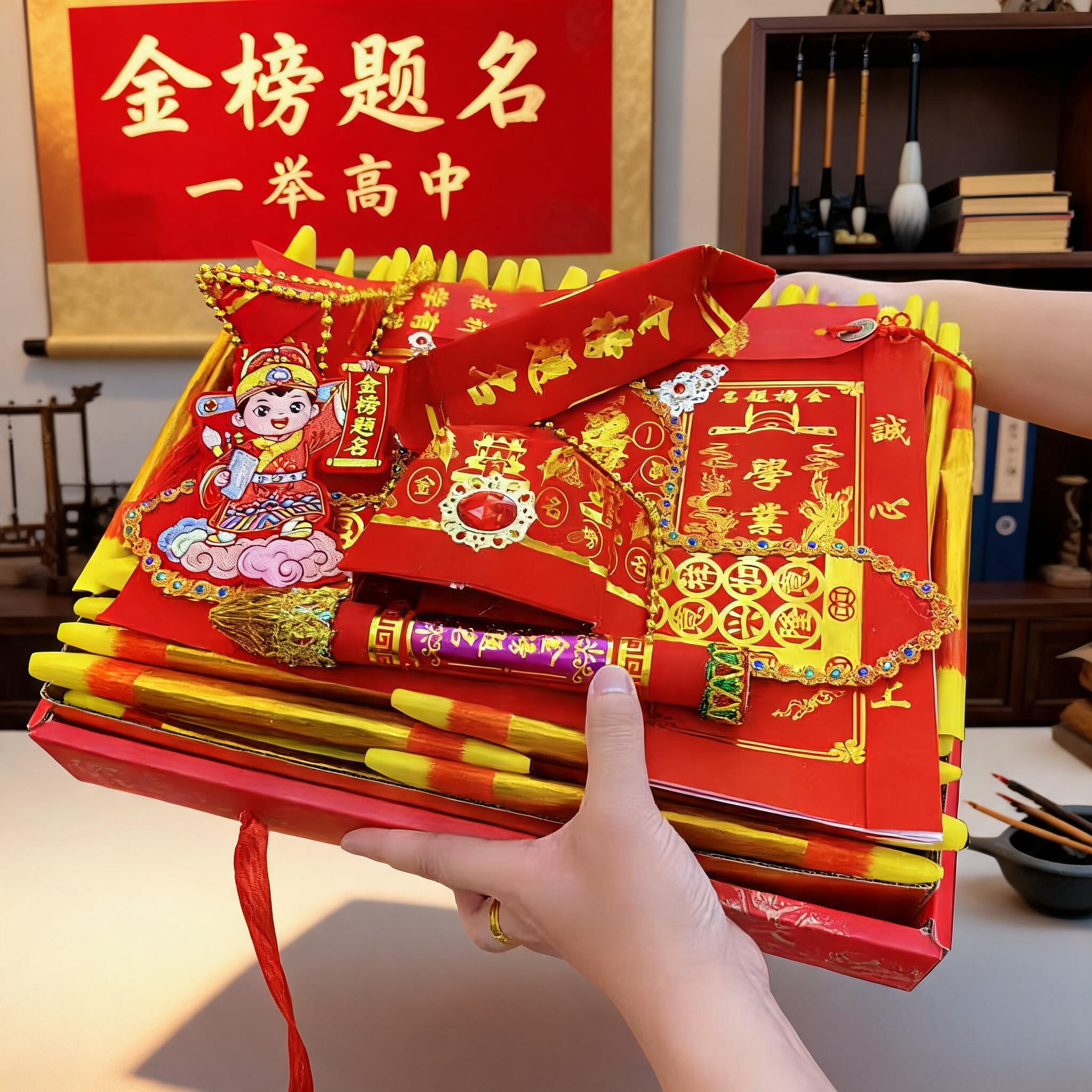 金榜题名礼盒高考手工成品礼盒装