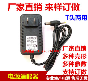 移动DVD 移动DVD充电器 EVD电源适配器 带灯12V2A 监控电源 T字头