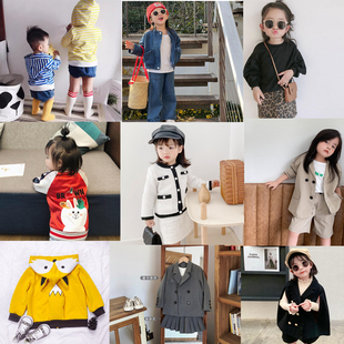 断码清仓不换男女童秋季西装外套短裤牛仔外套裤子卫衣裙子套